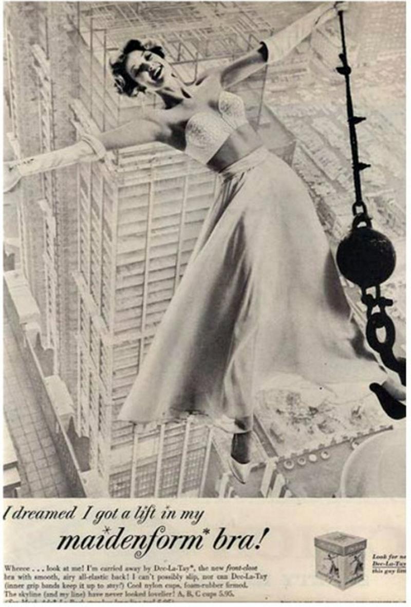 1957 Vintage Lingerie Ad for Maidenform Bra I Dreamed I Posed for